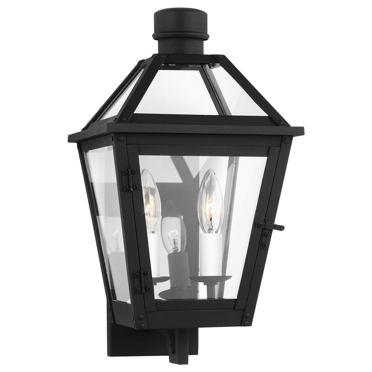 Murale extérieure Hyannis - Black texturé 8 1/2" by Visual Comfort Studio | Luminaires & cie