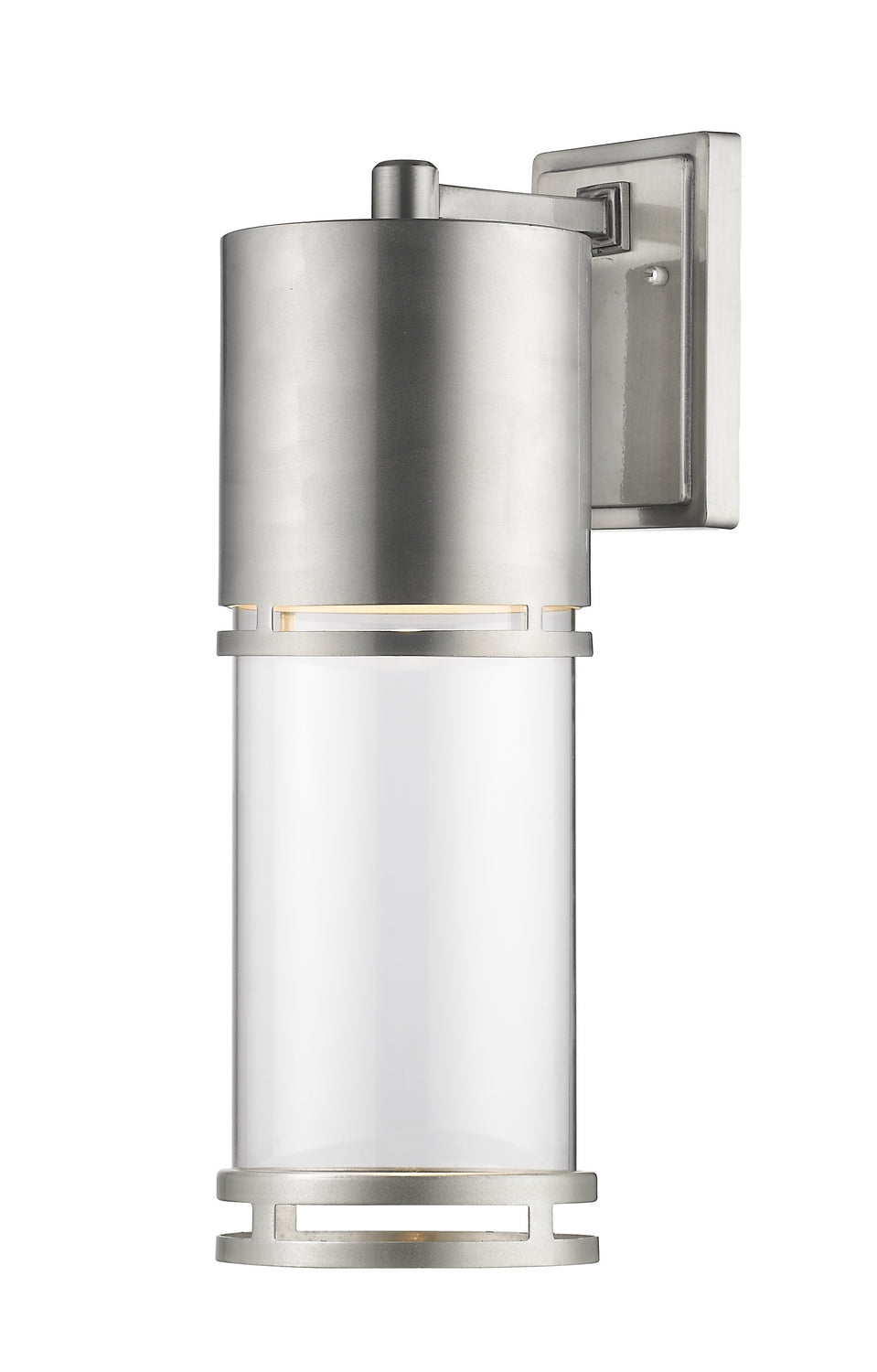 Lanterne murale extérieure Luminata Aluminum brossé, Transparent, 5 7/8" – Z-Lite