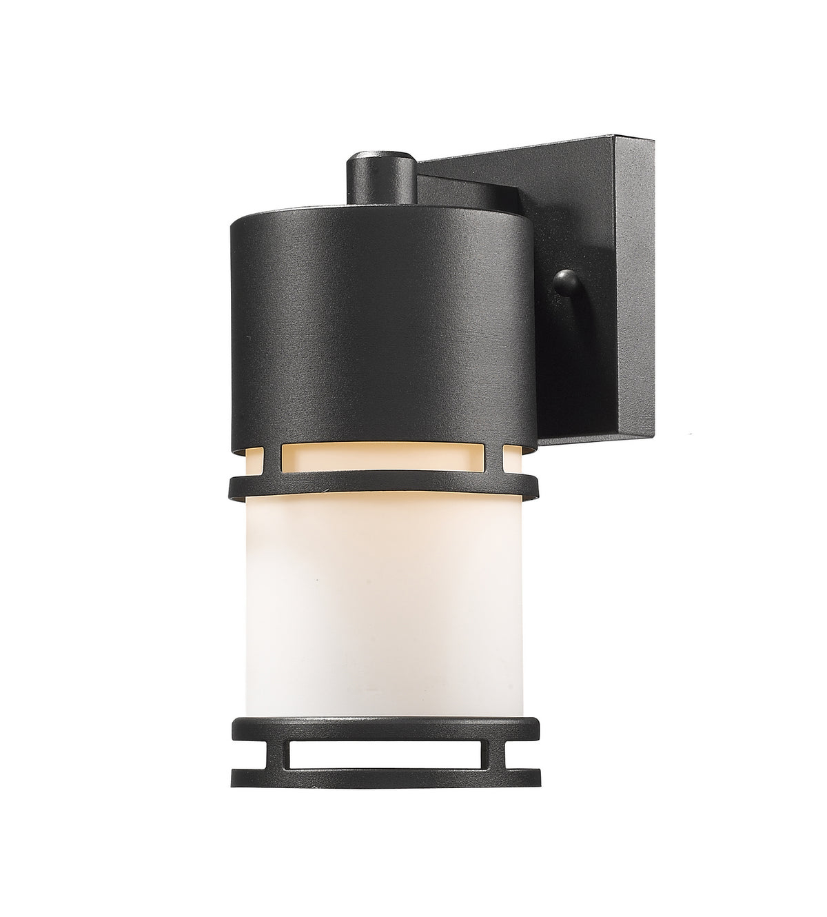 Lanterne murale extérieure Luminata Noir, Opale mate, 4 3/8" – Z-Lite