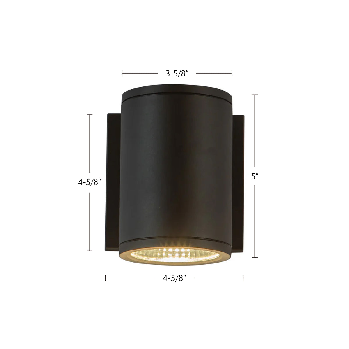 Applique extérieure 3po Nordic Vers le haut ou vers le bas, Blanc, 5" – vue 3