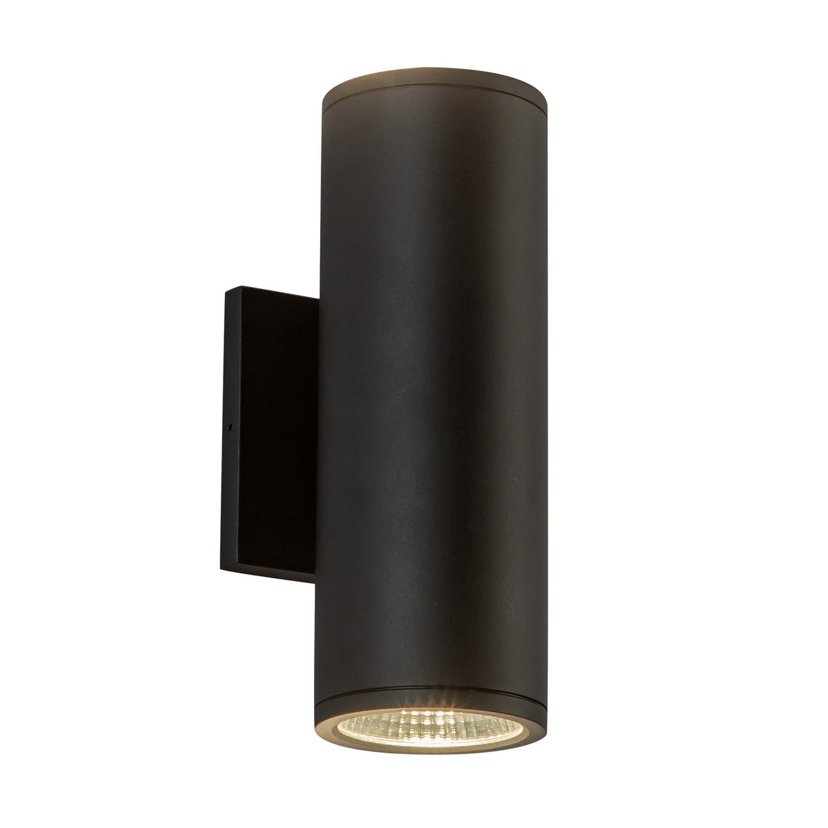 Applique extérieure 3po Nordic Vers le haut + vers le bas, Noir, 10" – Kuzco Lighting