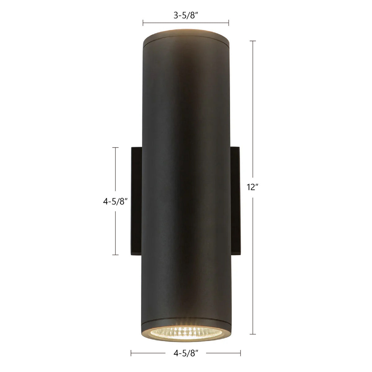 Applique extérieure 3po Nordic Vers le haut + vers le bas, Noir, 12" – vue 6