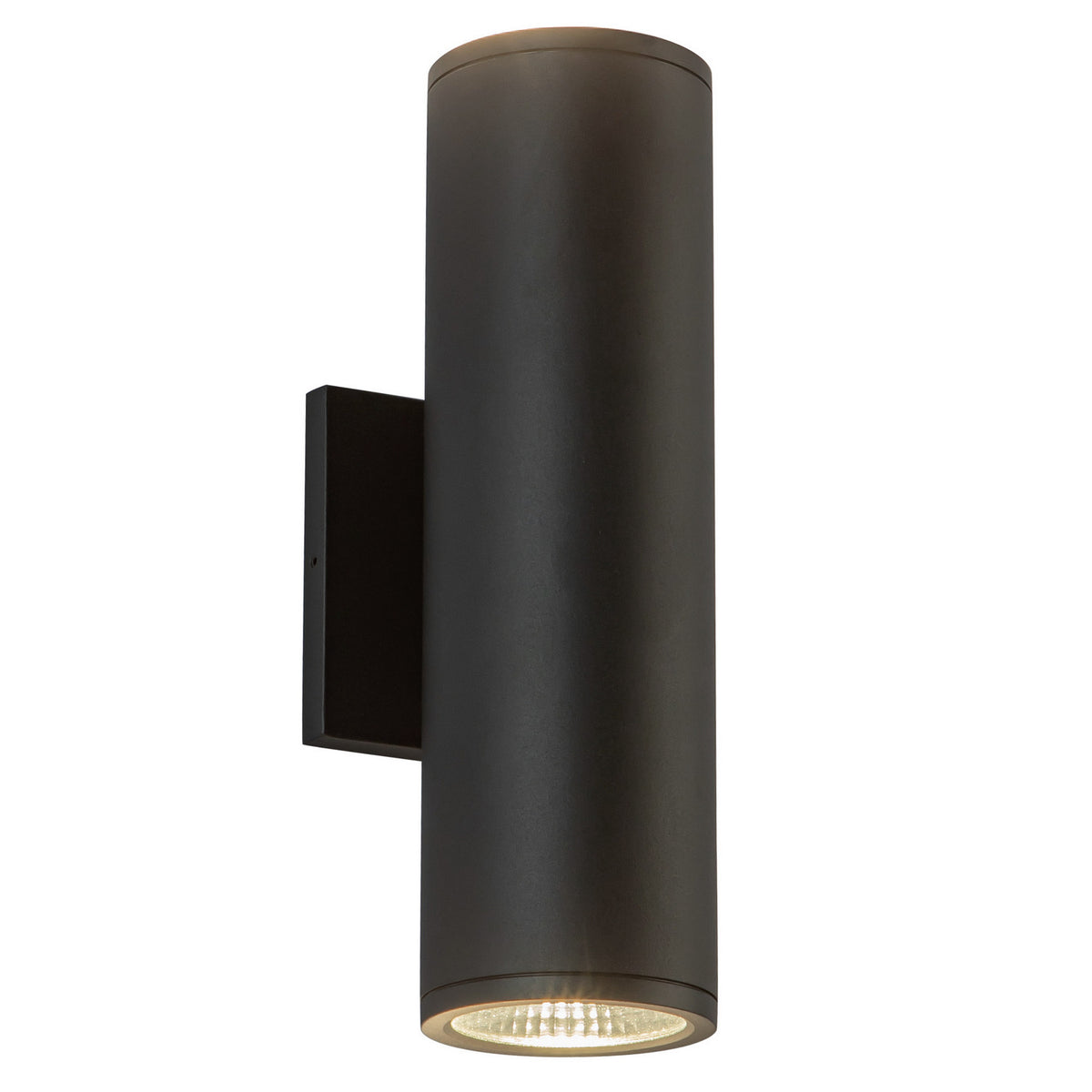 Applique extérieure 3po Nordic Vers le haut + vers le bas, Noir, 12" – Kuzco Lighting