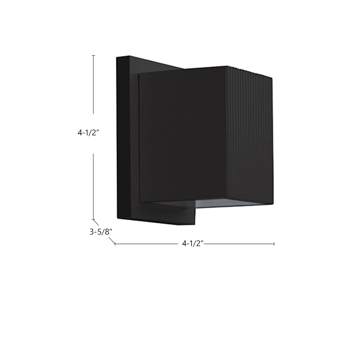 Applique extérieure Mavis Noir, Haut/Bas – vue 4