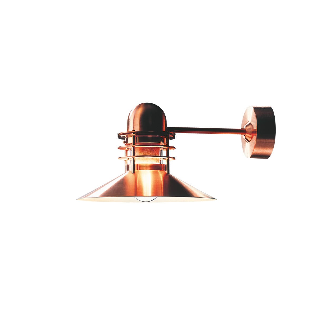 Murale extérieure Nyhavn - Cuivre brossé by Louis Poulsen | Luminaires & cie