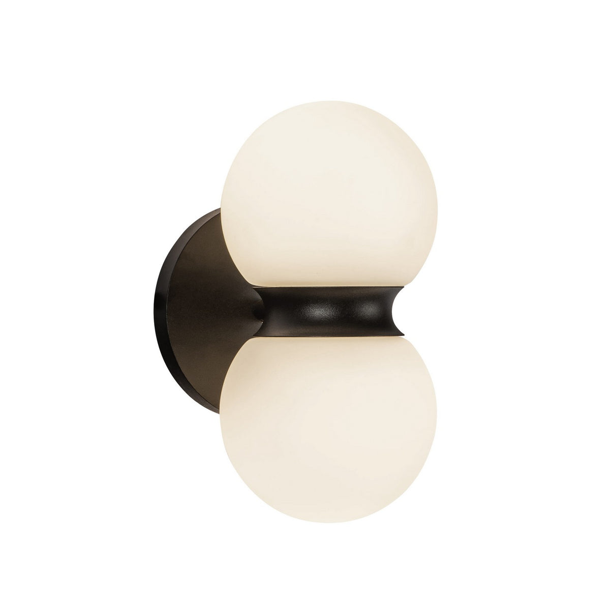 Applique extérieure Peri Noir / Verre opale – Kuzco Lighting