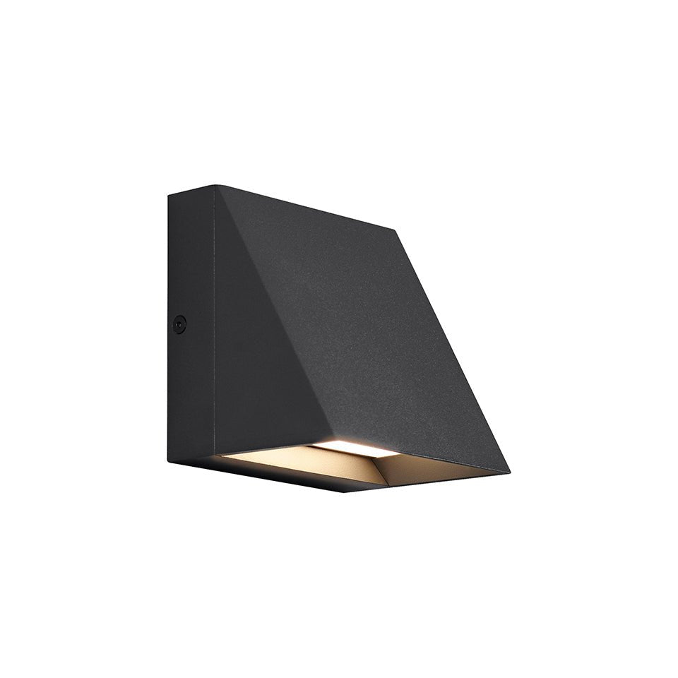 Murale extérieure Pitch Single - Noir 3000K (Blanc doux) by Tech Lighting | Luminaires & cie