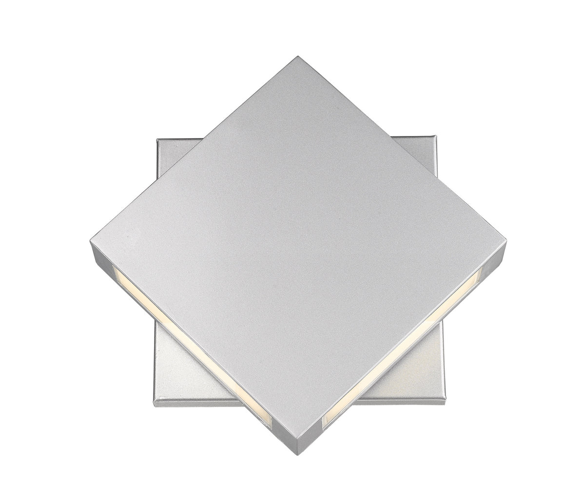 Applique extérieure Quadrate Argent, 11", nombre ampoules 2 – Z-Lite