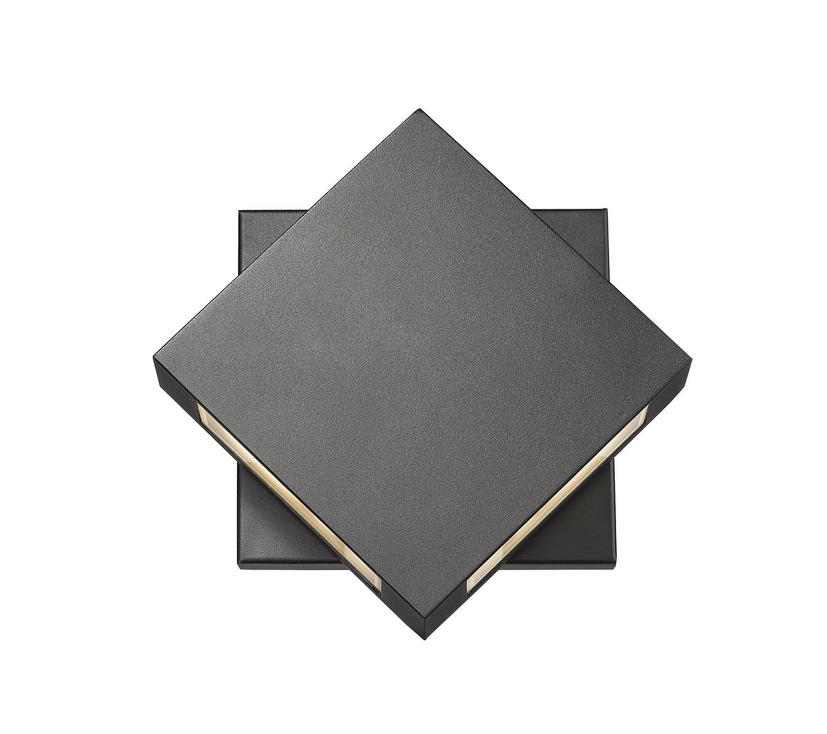 Applique extérieure Quadrate Noir, 9 1/4", nombre ampoules 2 – Z-Lite