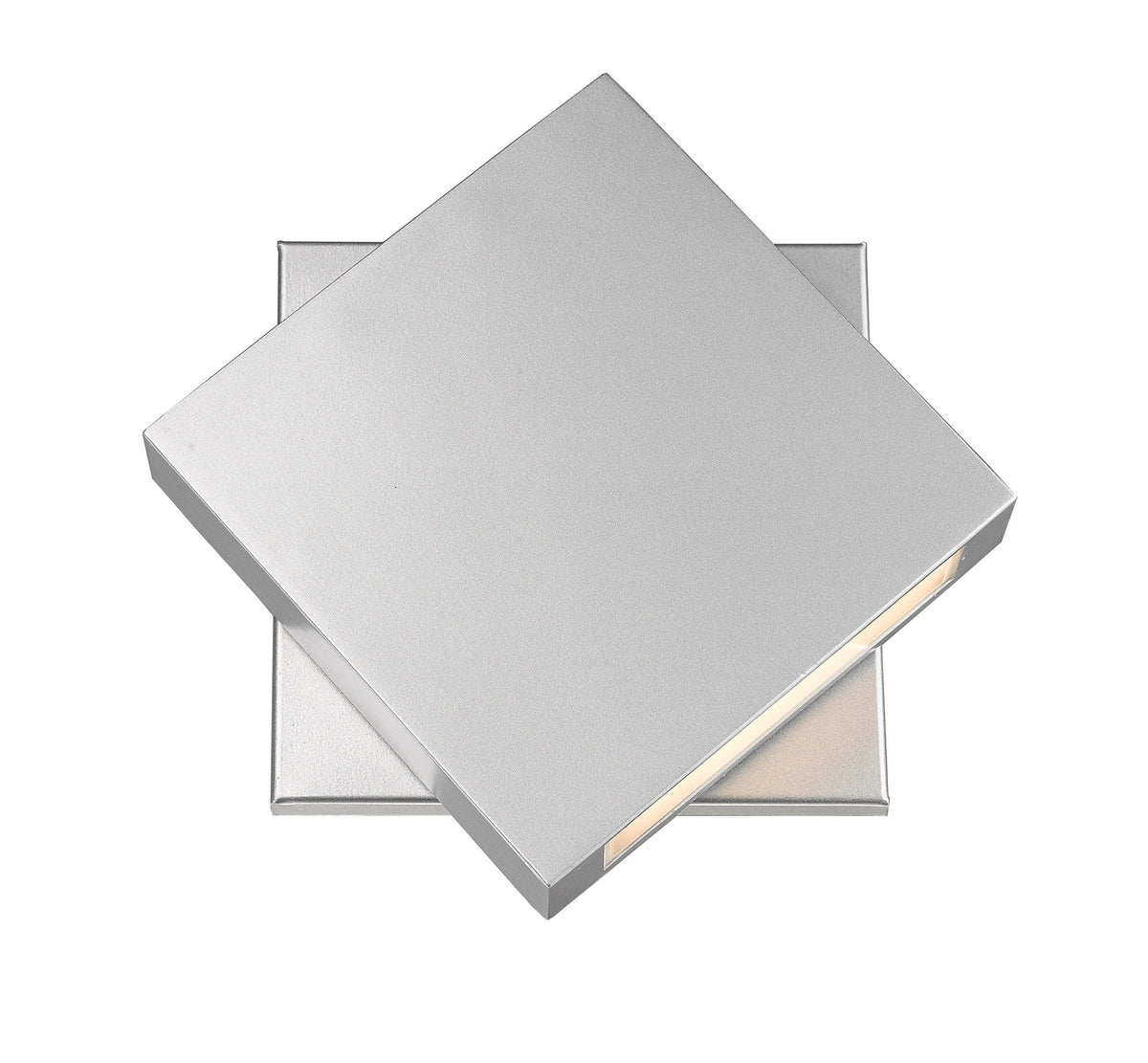 Applique extérieure Quadrate Argent, 11 1/4", nombre ampoules 1 – Z-Lite