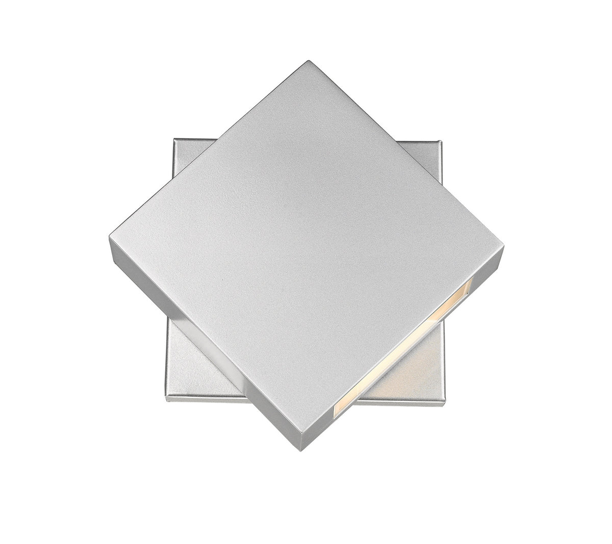 Applique extérieure Quadrate Argent, 9 1/4", nombre ampoules 1 – Z-Lite