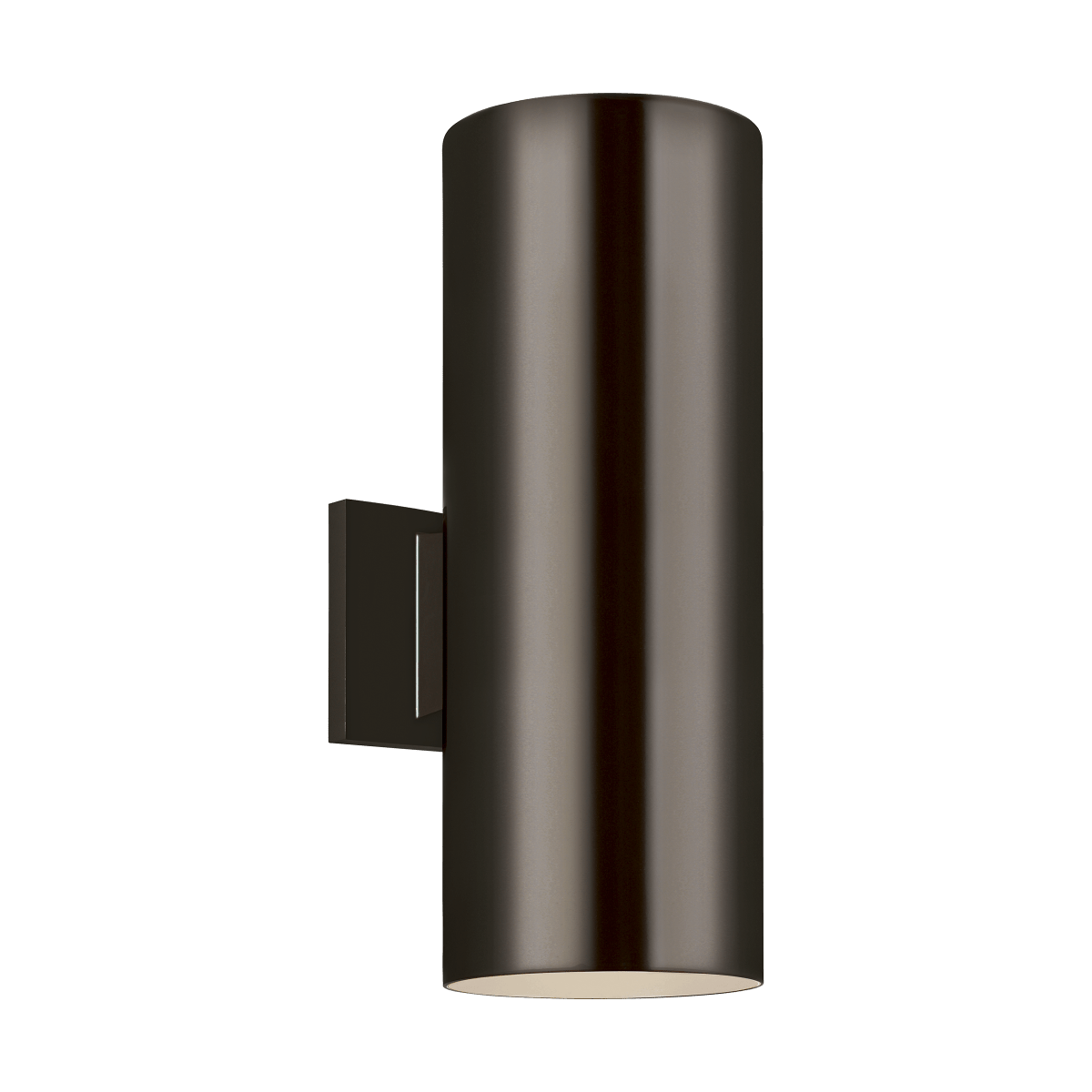 Murale extérieure S Outdoor Cylinders - Bronze Module DEL intégré 14 1/4" by Visual Comfort Studio | Luminaires & cie