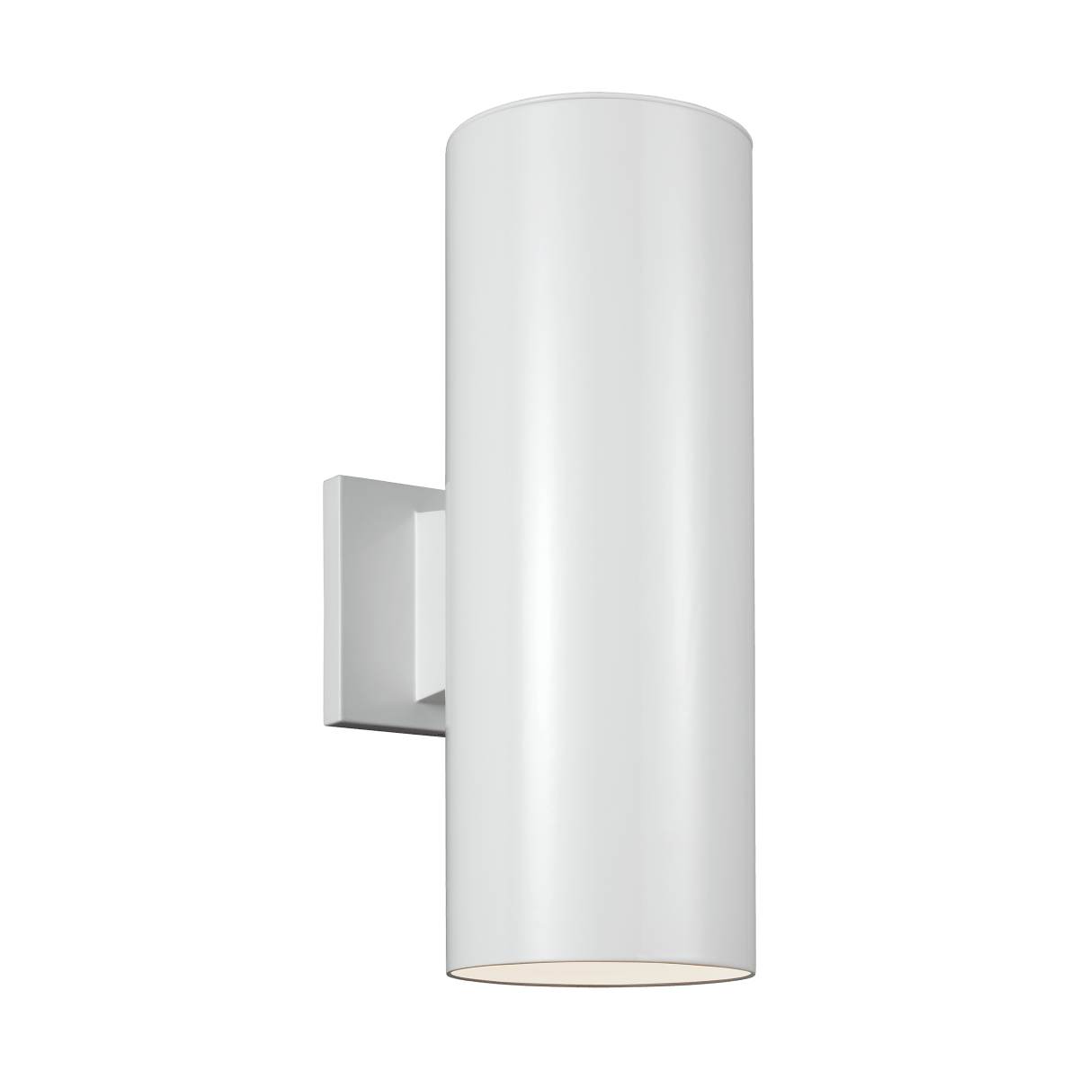 Murale extérieure S Outdoor Cylinders - Blanc Module DEL intégré 14 1/4" by Visual Comfort Studio | Luminaires & cie