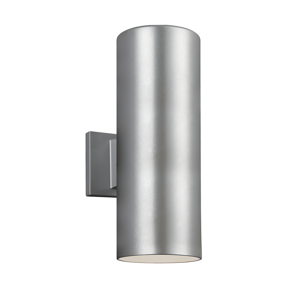 Murale extérieure S Outdoor Cylinders - Nickel brossé peint Module DEL intégré 14 1/4" by Visual Comfort Studio | Luminaires & cie