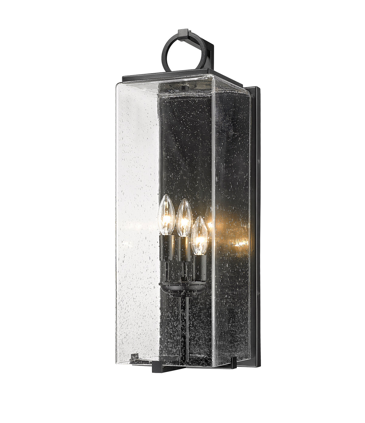 Applique extérieure Sana Grené transparent, 7 1/2" – Z-Lite