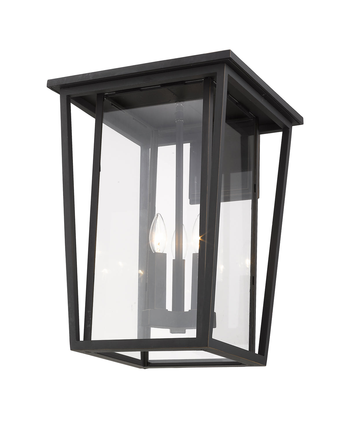 Lanterne murale extérieure Seoul Bronze huilé, 14" – vue 4