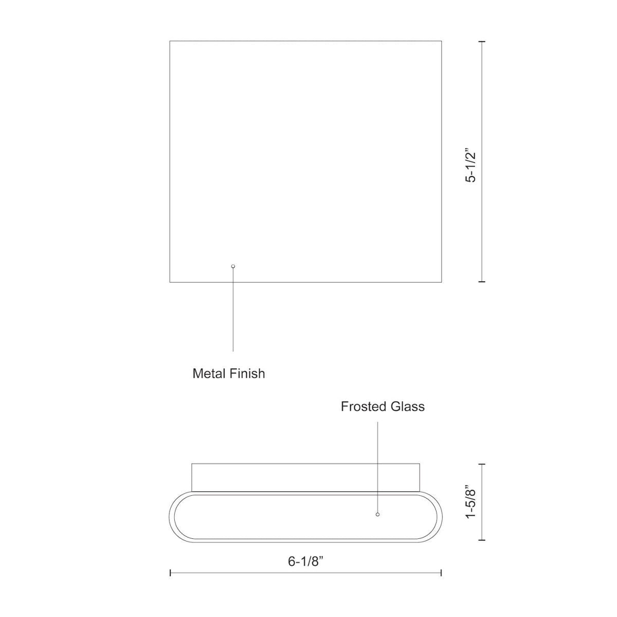 Murale extérieure Slate - Noir 6 1/8" Éclairage bi - directionnel by Kuzco Lighting | Luminaires & cie
