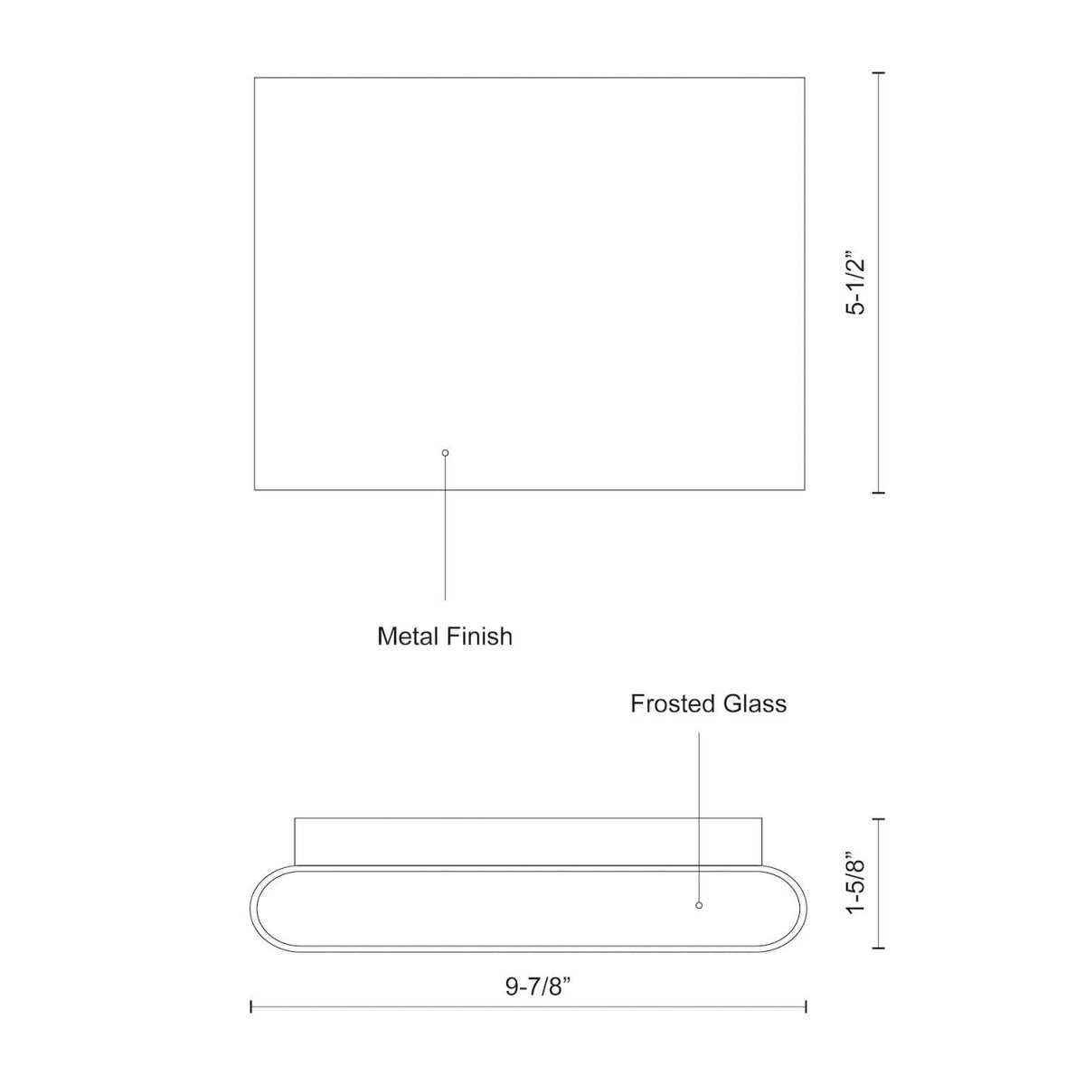 Murale extérieure Slate - Or brossé 9 7/8" Éclairage bi - directionnel by Kuzco Lighting | Luminaires & cie