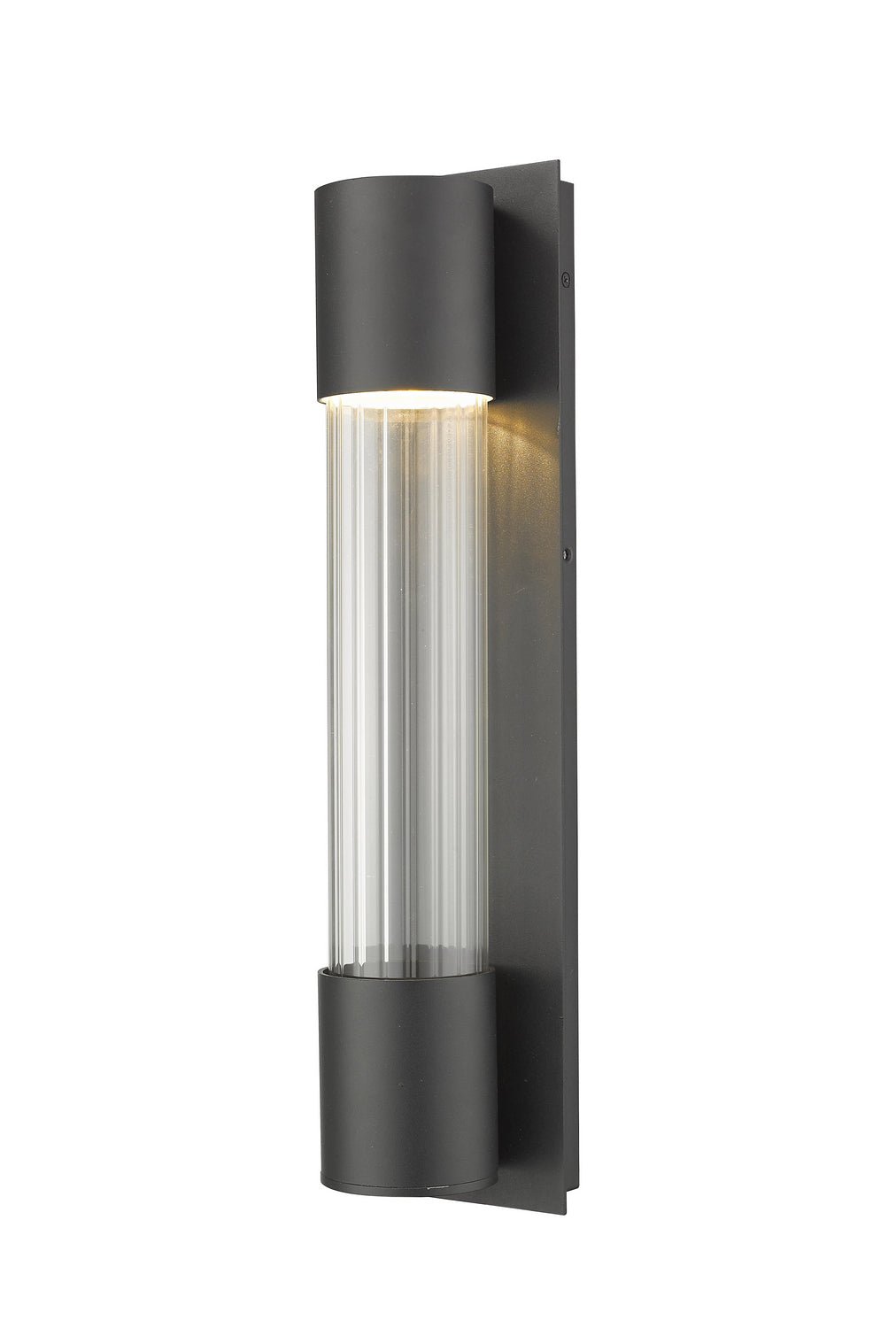 Applique extérieure Striate Noir, 21" – Z-Lite