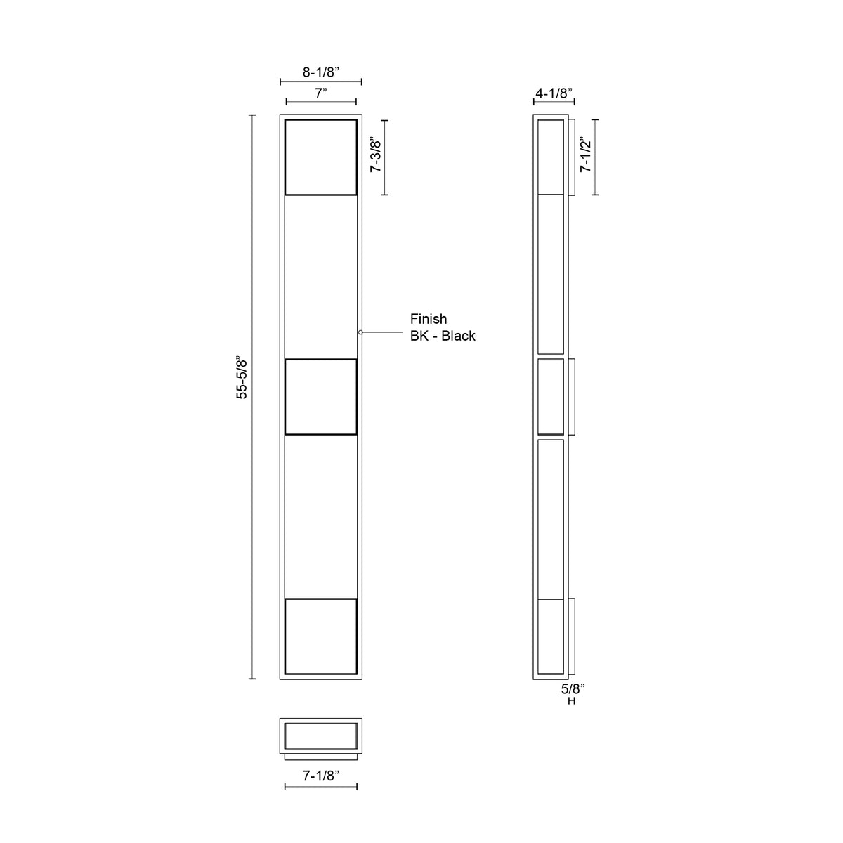Applique extérieure Vail 55 5/8" – vue 2