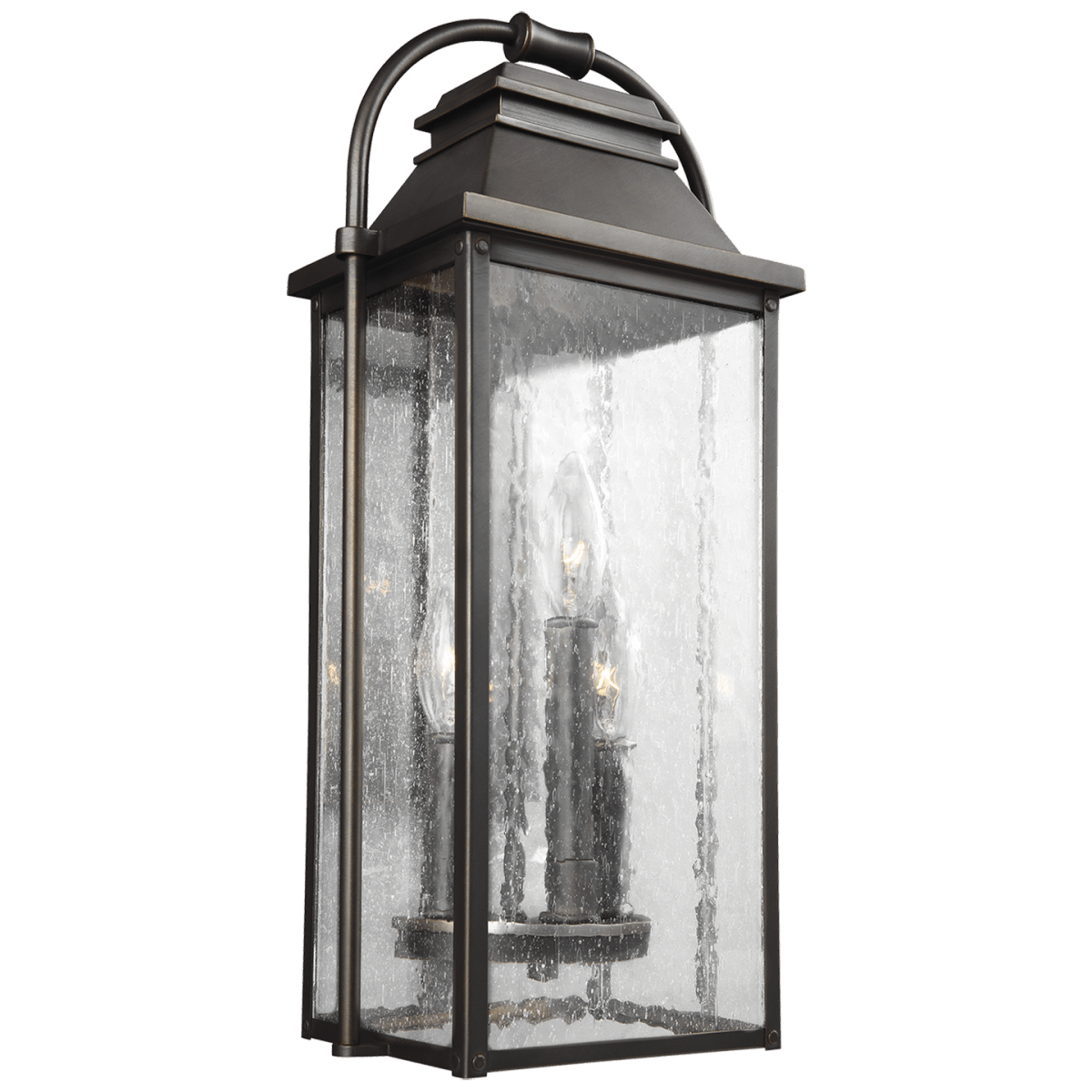 Murale extérieure Wellsworth - Bronze antique Verre clair 8 1/2" by Visual Comfort Studio | Luminaires & cie