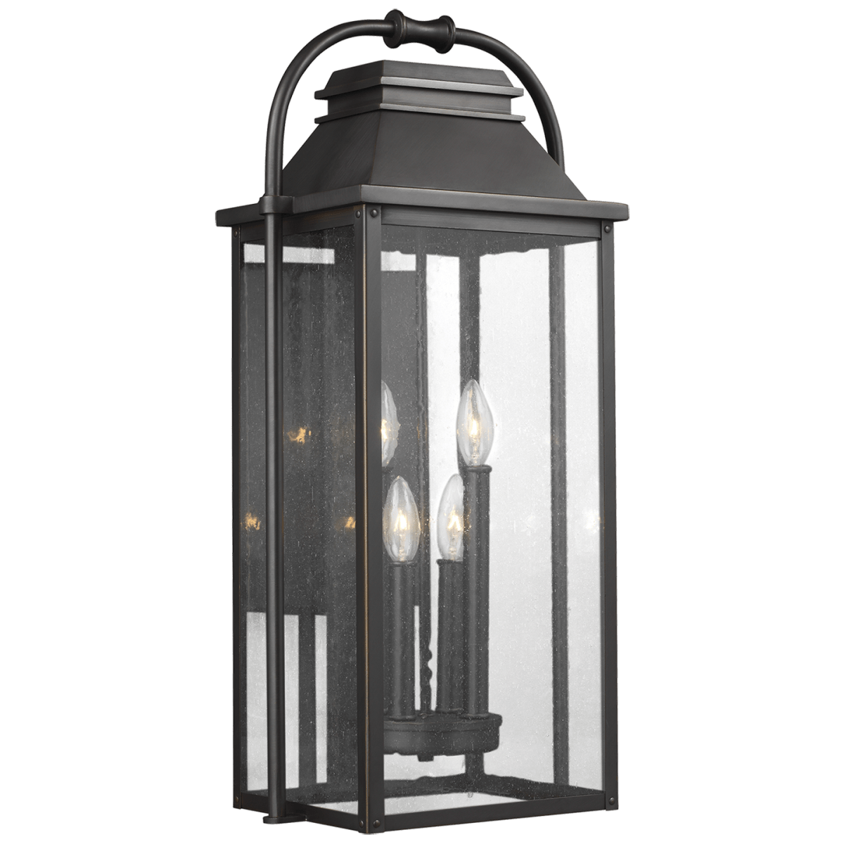 Murale extérieure Wellsworth - Bronze antique Verre clair 12 1/2" by Visual Comfort Studio | Luminaires & cie