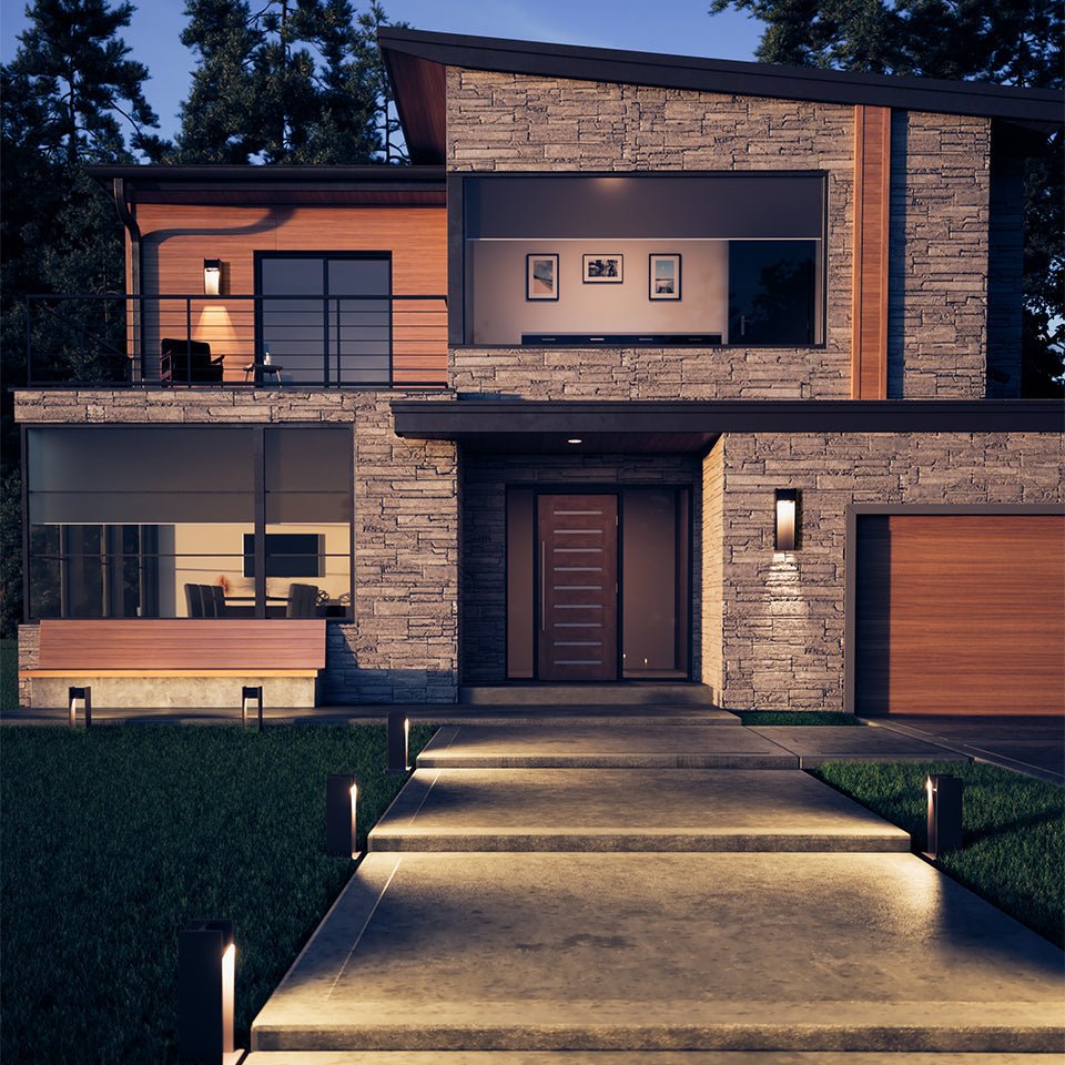 Murale extérieure Zur 18 - Noir 2700°K Aucun by Tech Lighting | Luminaires & cie