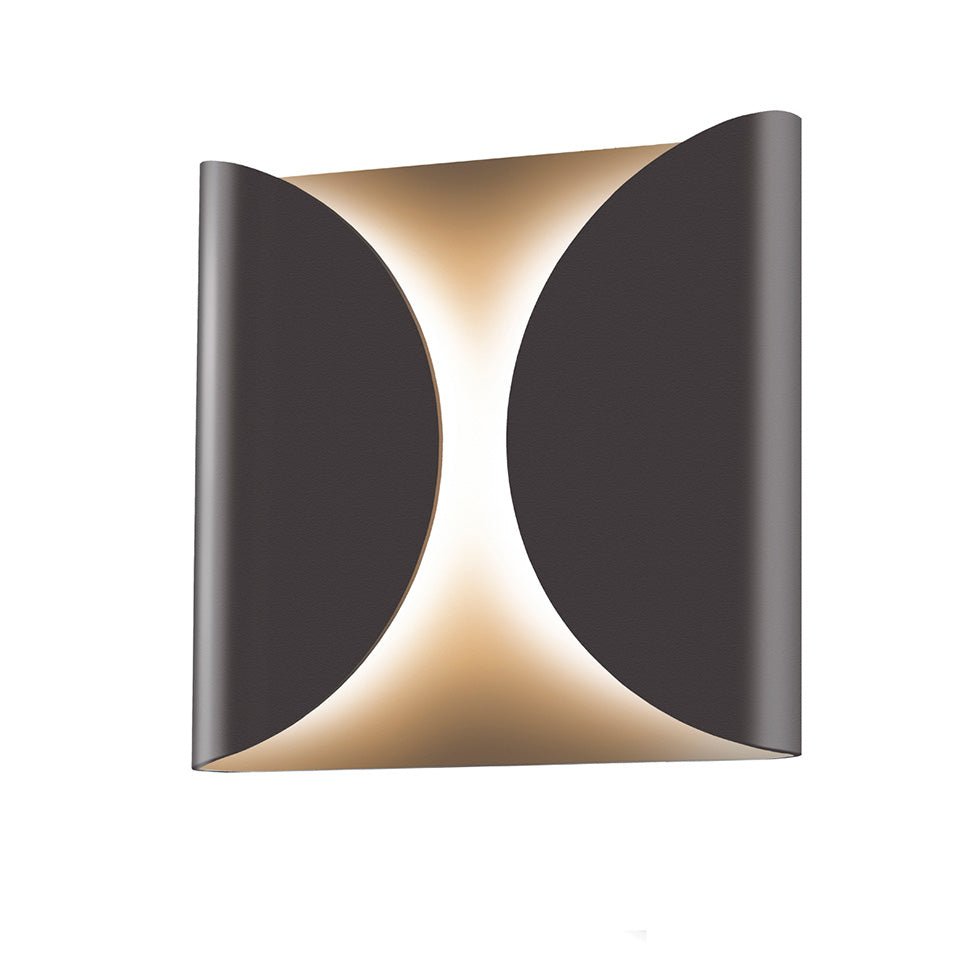 Murale Folds - Bronze texturé 8" by Sonneman | Luminaires & cie