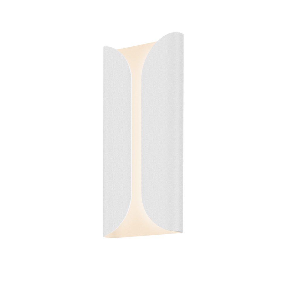 Murale Folds - Blanc texturé 13.75" by Sonneman | Luminaires & cie