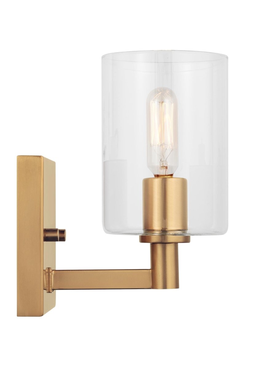 Murale Fullton - Laiton satiné Ampoules DEL incluses by Visual Comfort Studio | Luminaires & cie