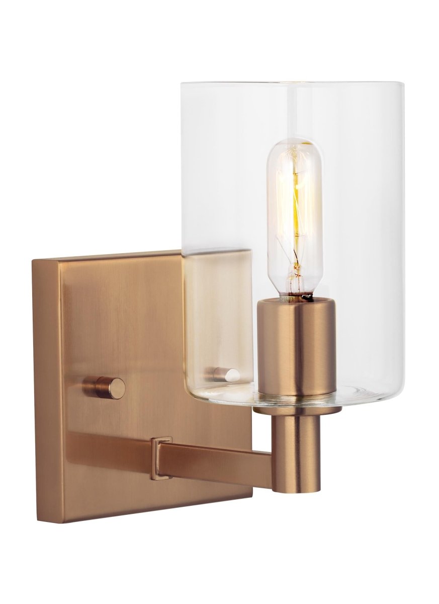 Murale Fullton - Laiton satiné Ampoules DEL incluses by Visual Comfort Studio | Luminaires & cie