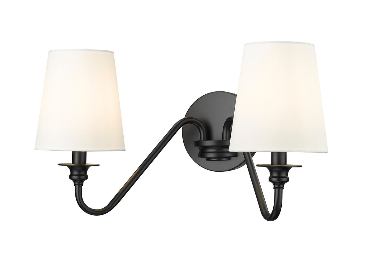Applique murale Gianna Noir mat, 20" – Z-Lite