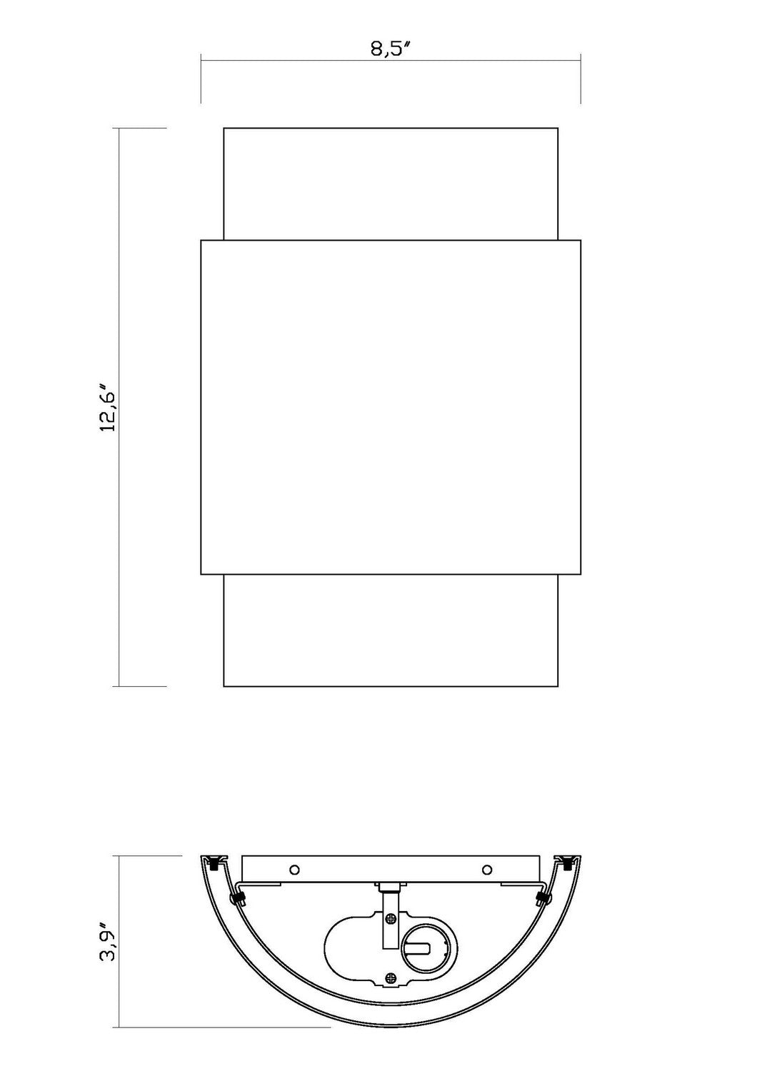 Applique murale Harlech Bronze + Laiton bruni – vue 6