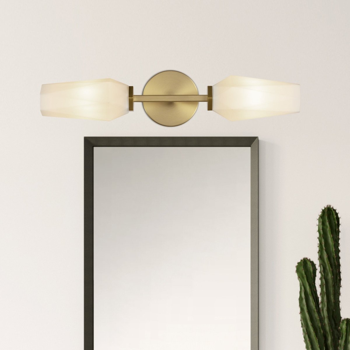 Murale Krysta - Gold - or / Verre d'Opale 20 1/2" by Alora Lighting | Luminaires & cie