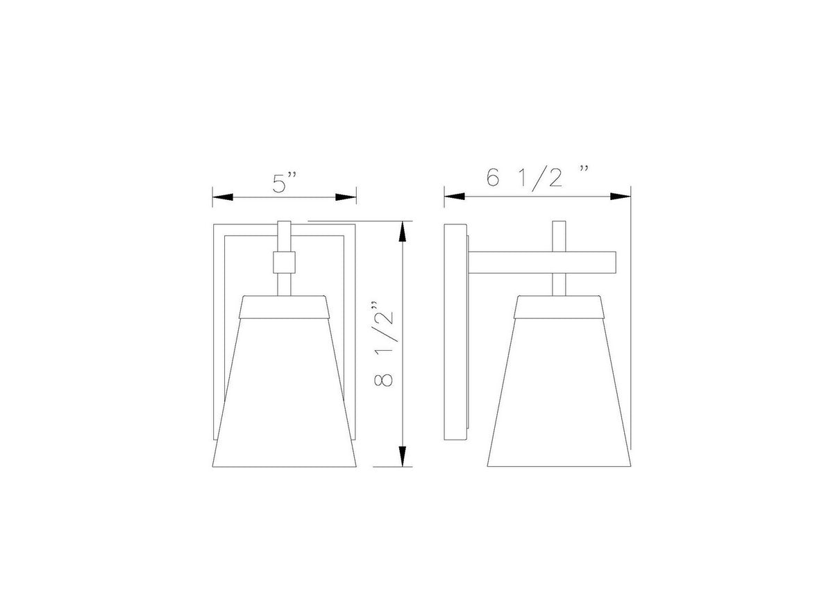 Applique murale Lauren Noir mat – vue 6