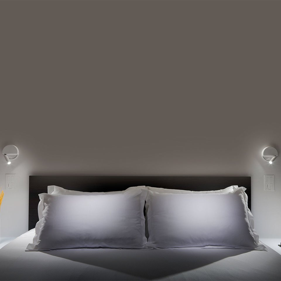 Murale Ledtube R - Blanc Droite by Marset | Luminaires & cie