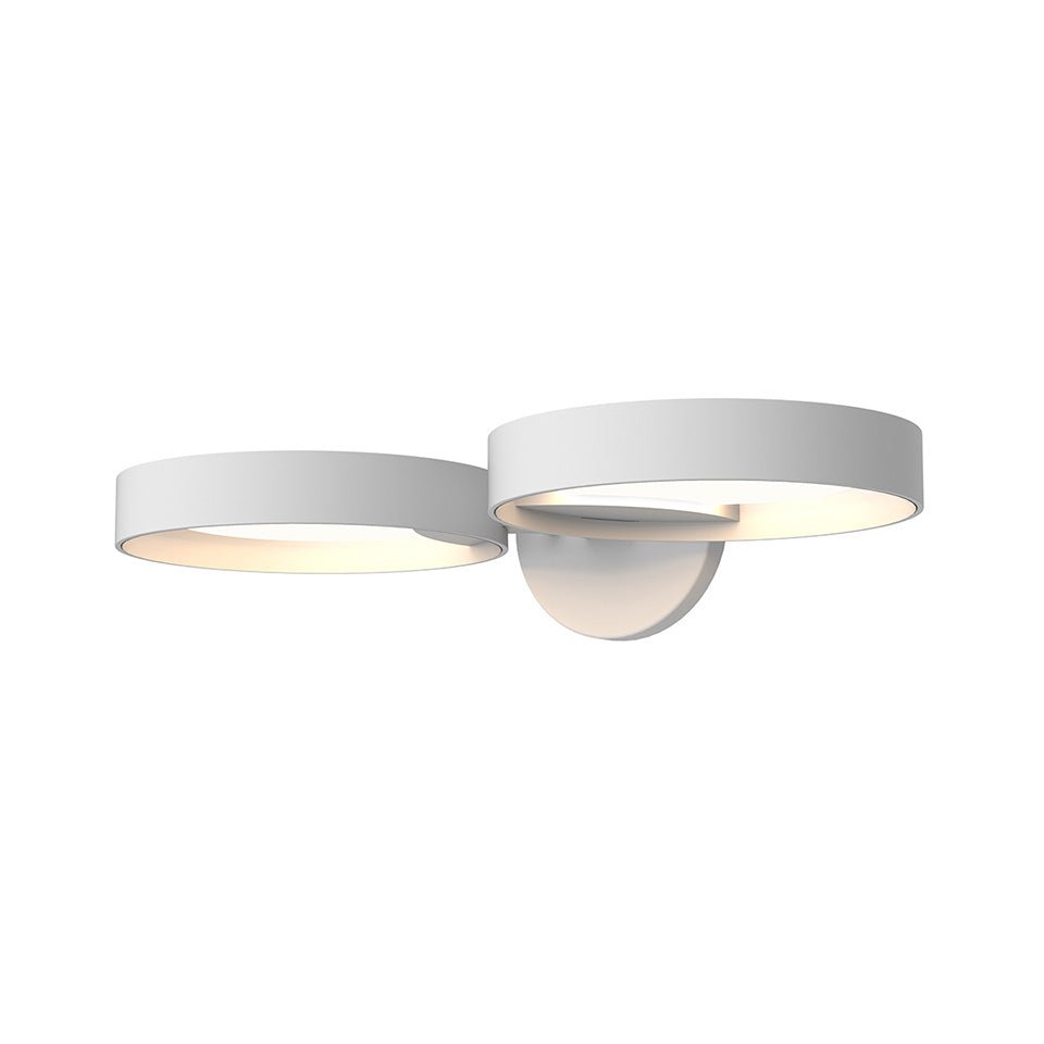 Murale Light Guide Ring - Noir Satiné Blanc Simple by Sonneman | Luminaires & cie