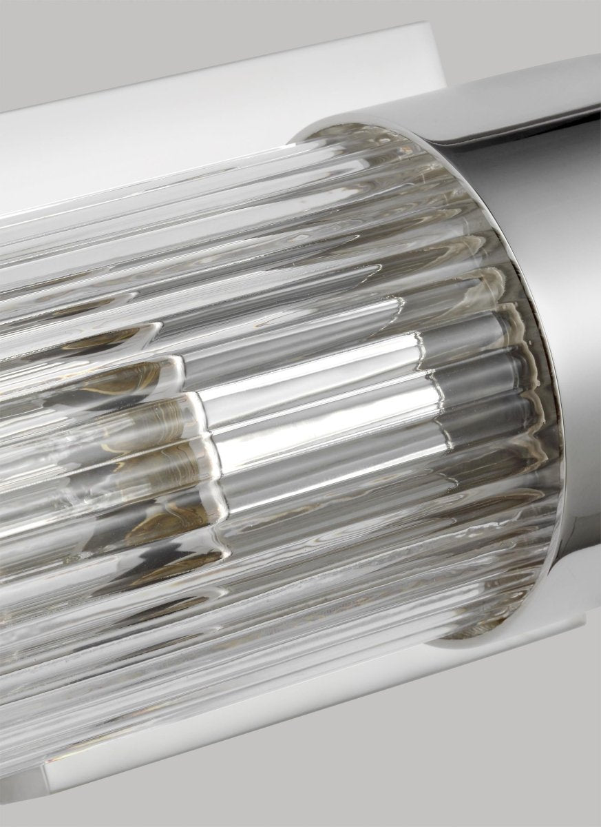 Murale linéaire Geneva - Nickel poli by Visual Comfort Studio | Luminaires & cie