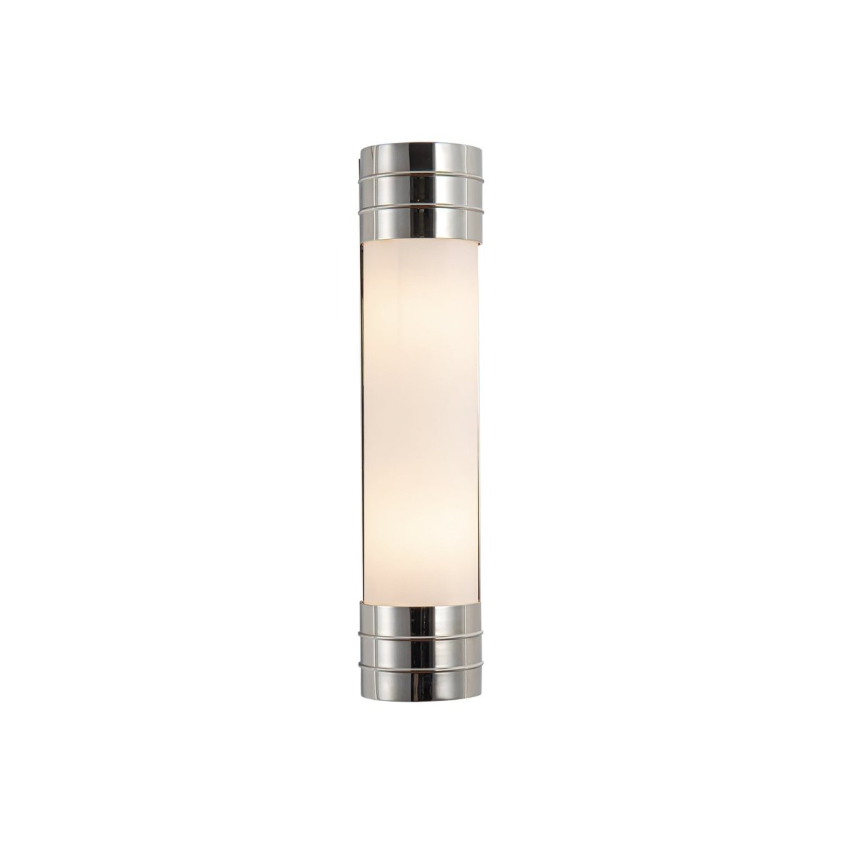 Murale linéaire Willard - Nickel poli Verre d'opale brillante 18 3/8" by Alora Lighting | Luminaires & cie