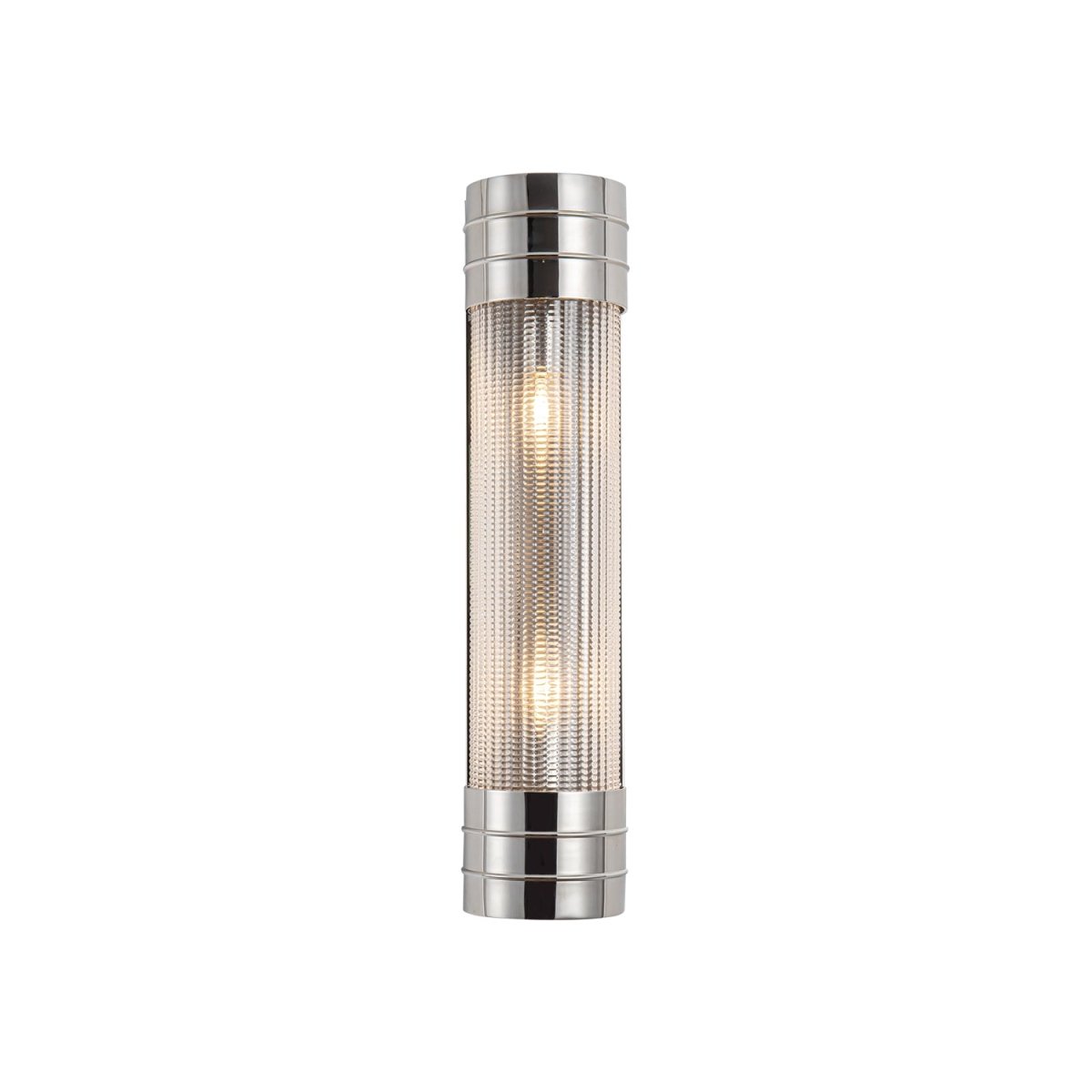 Murale linéaire Willard - Nickel poli Verre prismatique 18 3/8" by Alora Lighting | Luminaires & cie