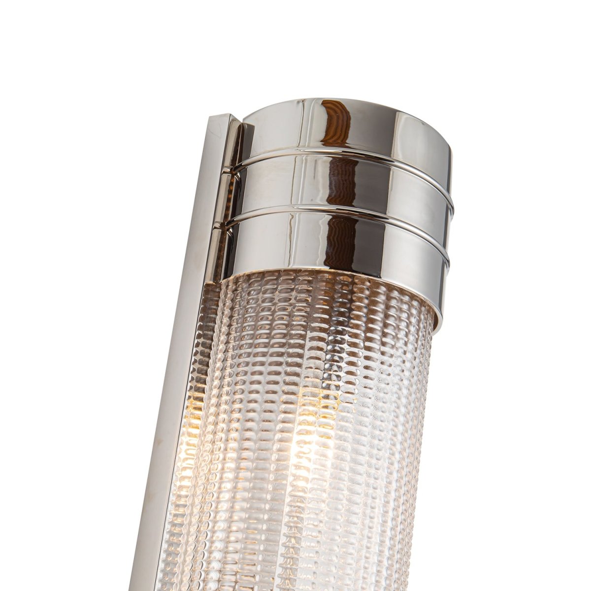 Murale linéaire Willard - Nickel poli Verre prismatique 18 3/8" by Alora Lighting | Luminaires & cie