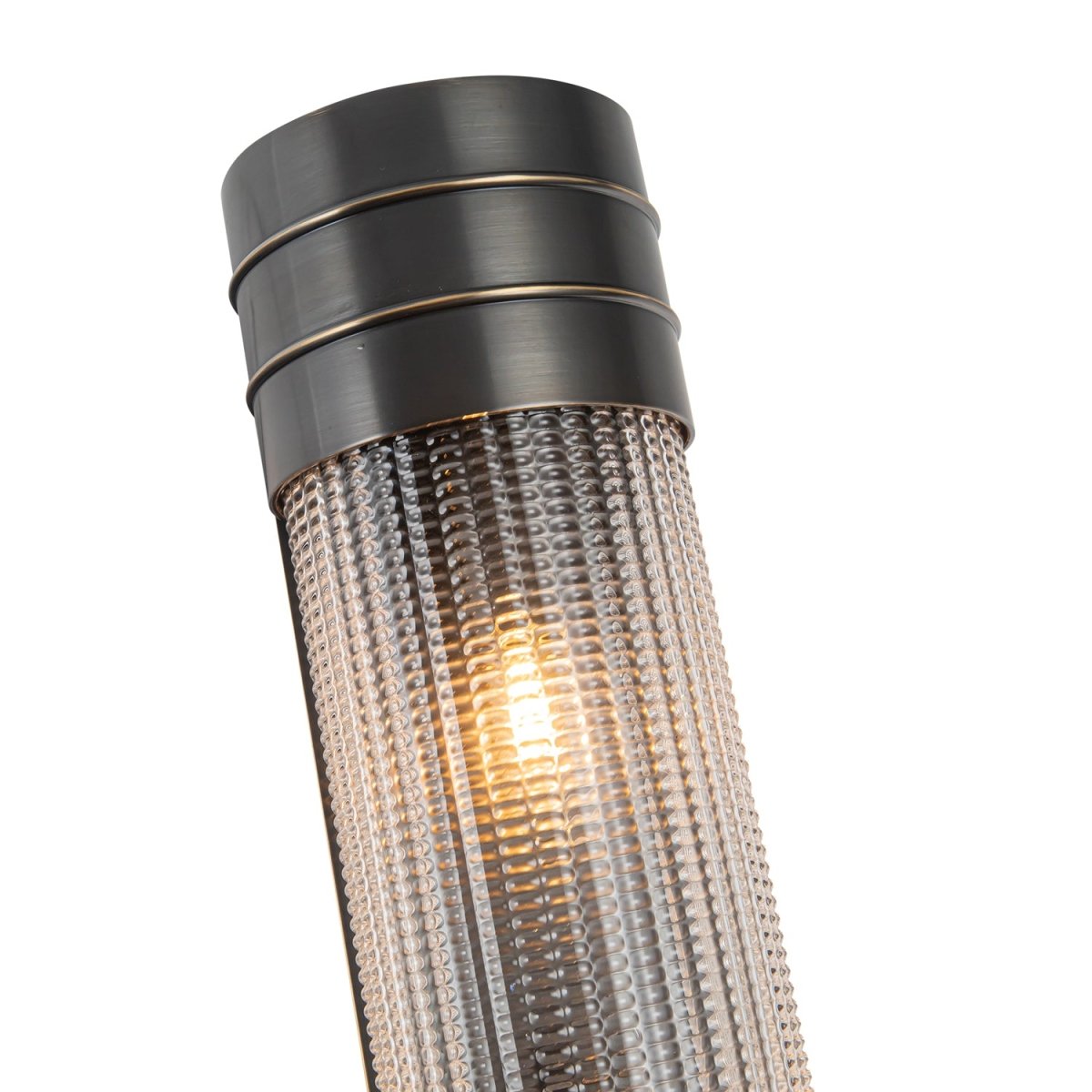 Murale linéaire Willard - Bronze urbain Verre prismatique 24 1/8" by Alora Lighting | Luminaires & cie