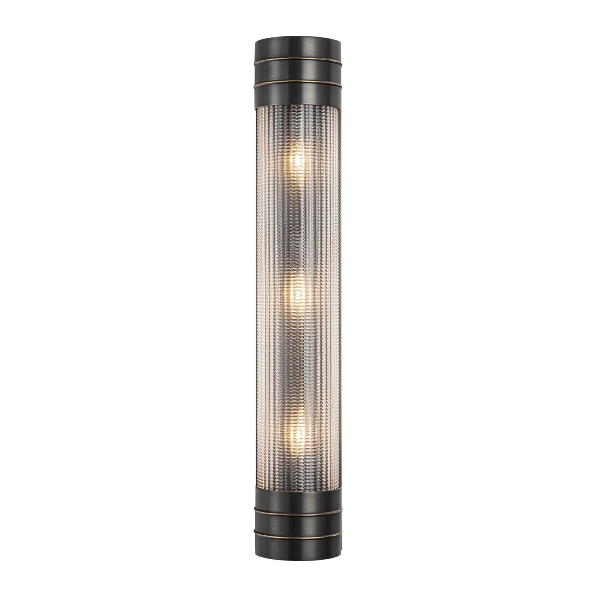 Murale linéaire Willard - Bronze urbain Verre prismatique 24 1/8" by Alora Lighting | Luminaires & cie