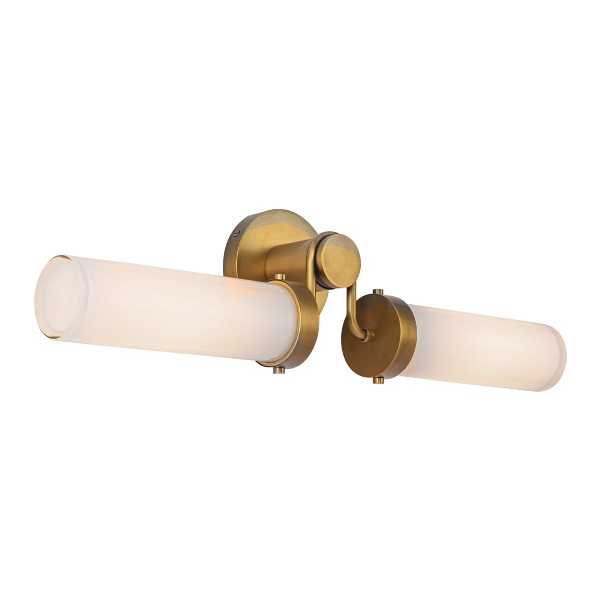 Murale linéaire Wynwood - Opale en laiton / brillant vintage by Alora Lighting | Luminaires & cie