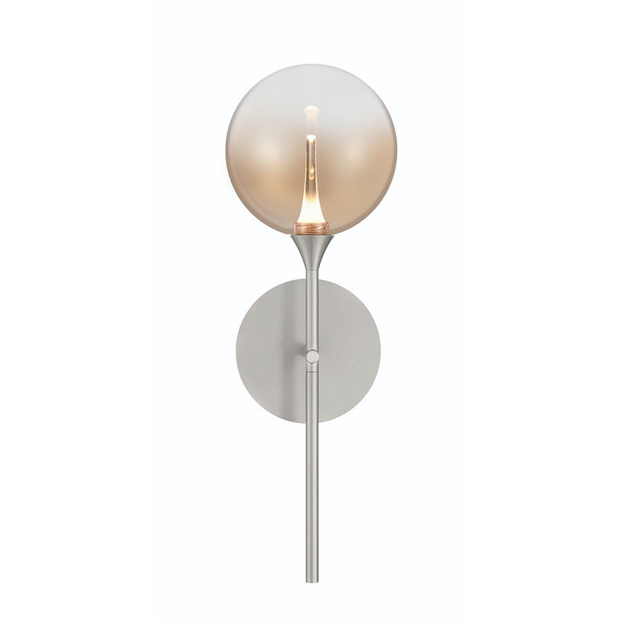 Murale Lisa - Nickel satiné Ambre by Eurofase | Luminaires & cie