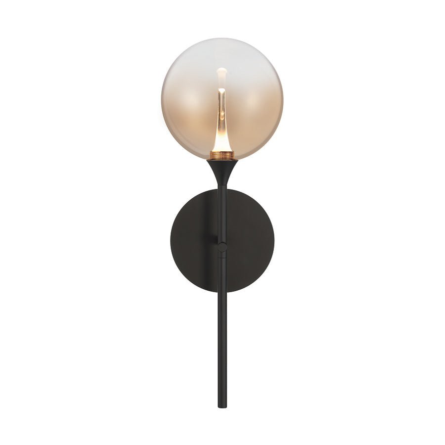 Murale Lisa - Noir mat Ambre by Eurofase | Luminaires & cie