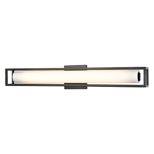 Barre d'éclairage de salle de bain Lochwood Noir, 27" – Kuzco Lighting