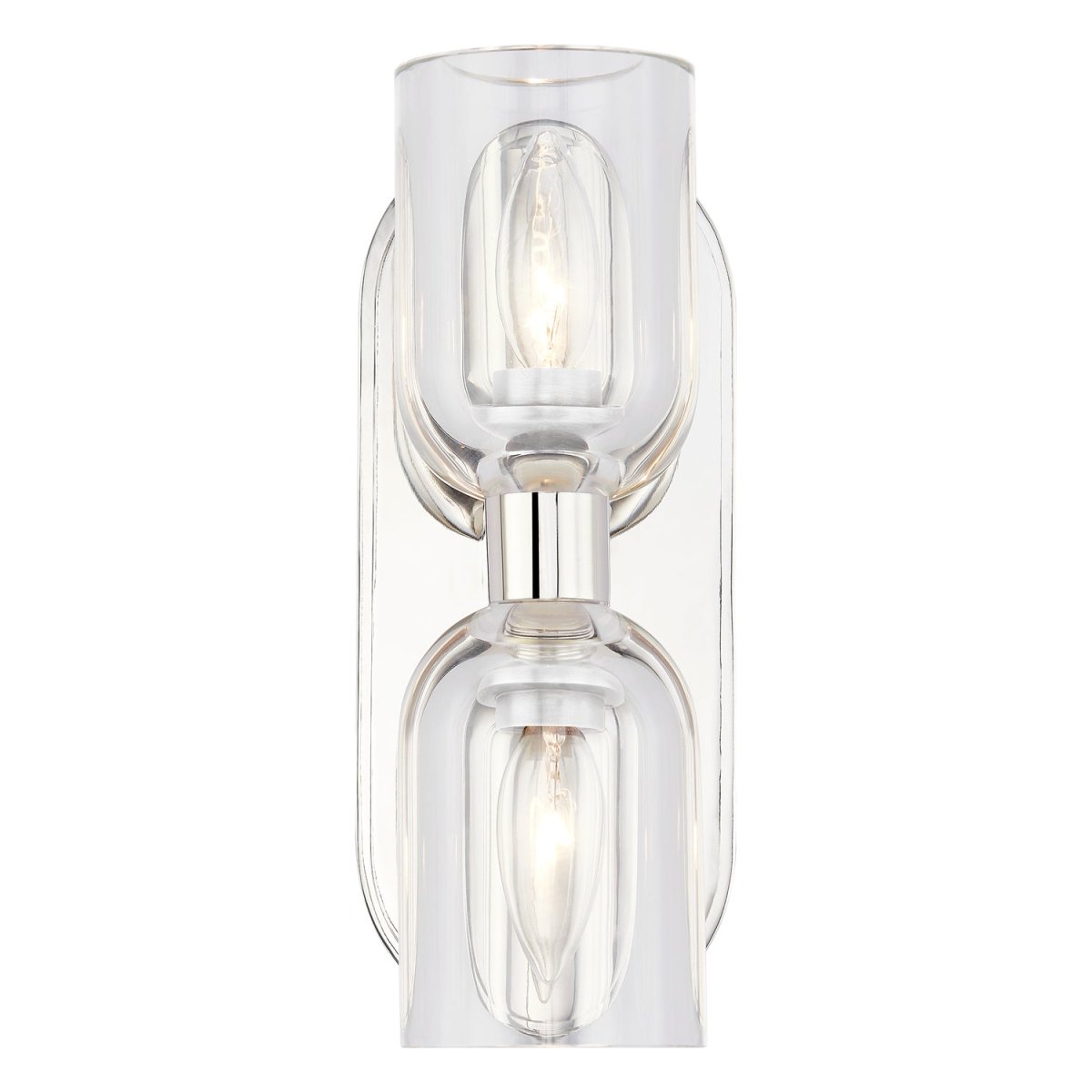 Murale Lucian - Cristal clair / nickel poli 11 1/2" by Alora Lighting | Luminaires & cie