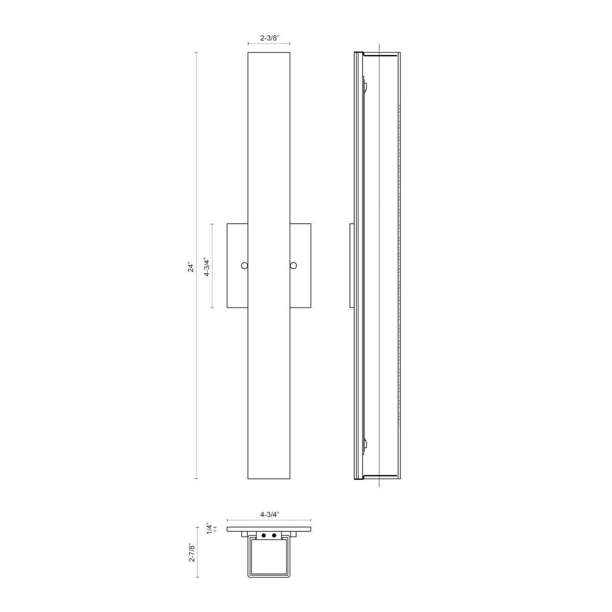 Applique murale Melville Nickel brossé, 24" – vue 3
