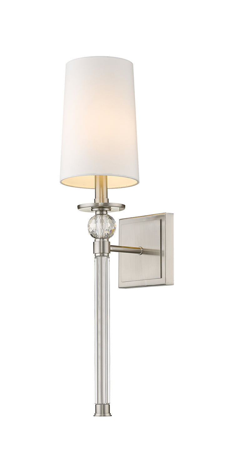 Applique murale Mia Nickel brossé, Blanc – Z-Lite
